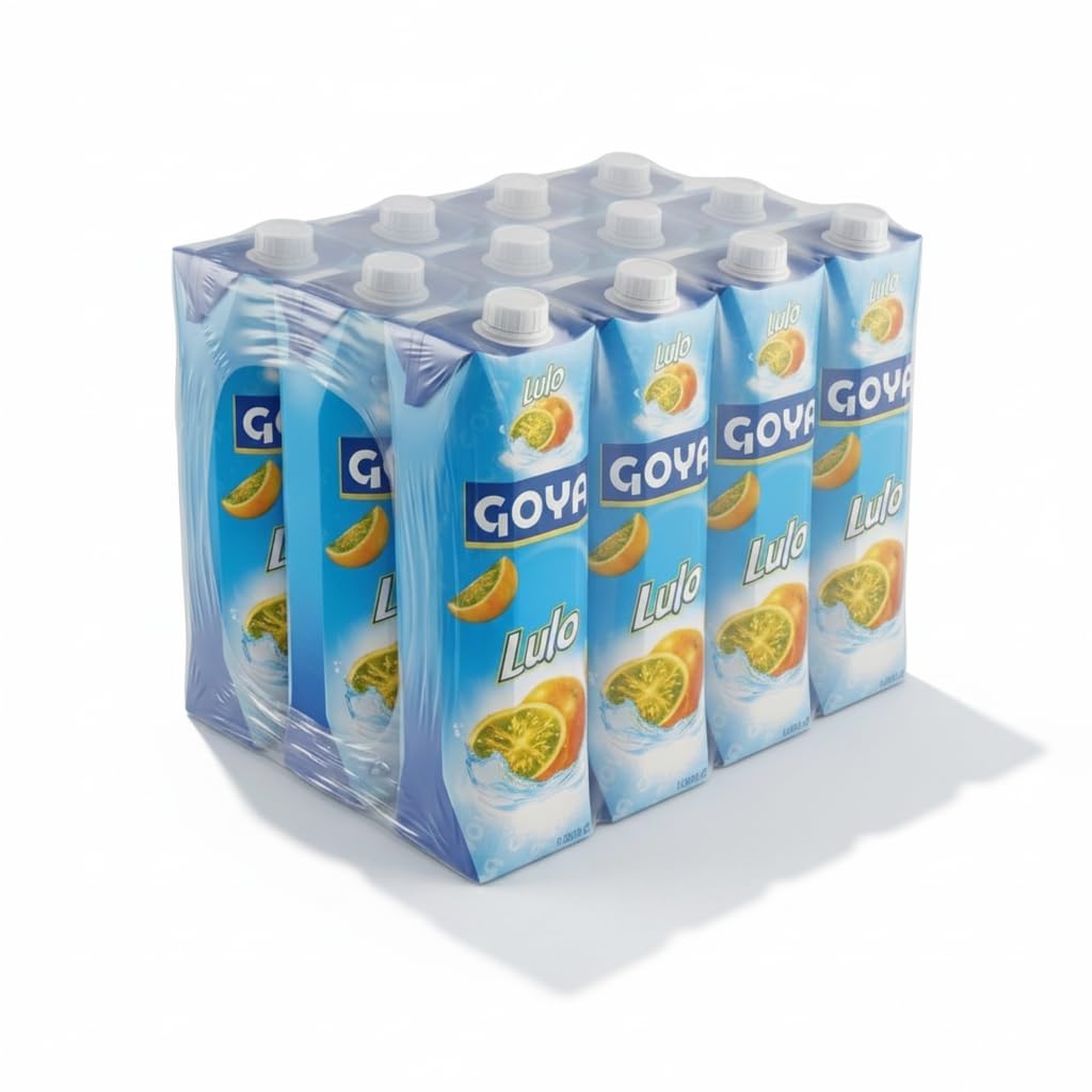 Jugo de Lulo de 1 Litro - Pack de 12 Unidades - Zumo de Fruta Exótica y Refrescante con Sabor Tropical Agridulce - Bebida Natural en Envase Tetra Pak - NEXU
