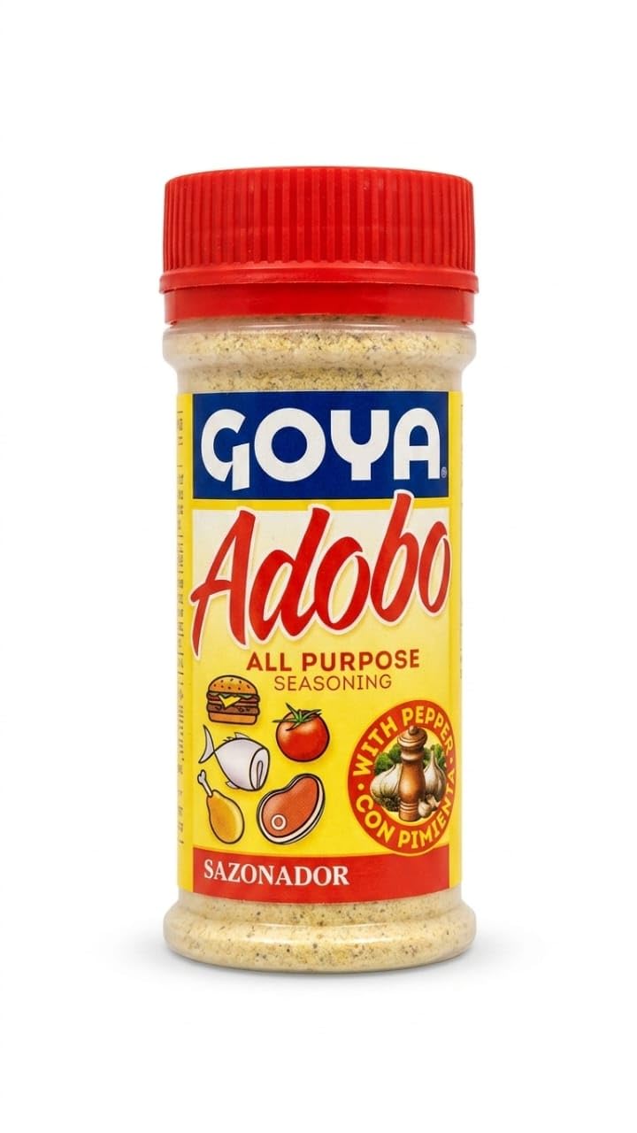 Pack de Sazonadores - Kit de 4 Condimentos: Adobo (Pimienta, Sin Pimienta, Azafrán 226g) y Sazonador Total 312g - Sabor Latino Auténtico para Carnes y Vegetales - Goya - Pack Familiar 11 oz - NEXU