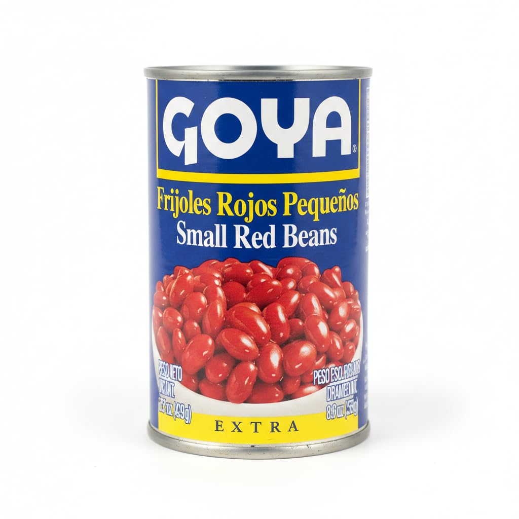 Frijoles Rojos Pequeños 439g - Legumbres Cocidas Listas para Comer - Fuente de Proteína Vegetal y Bajos en Grasa - Goya - Ideal para Guisos y Ensaladas - NEXU