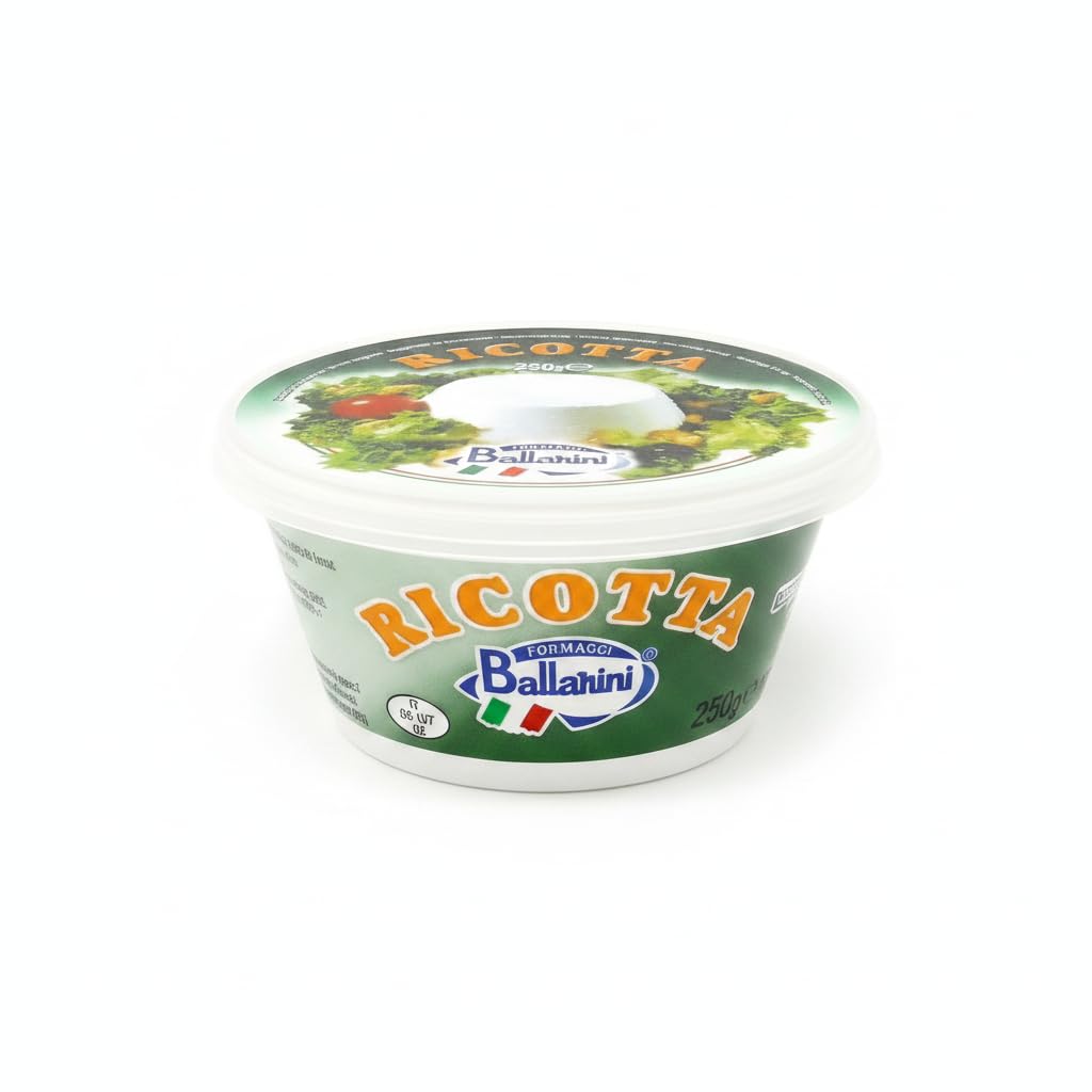 Pack 3 Queso Ricotta Italiano 250g (750g Total) | Textura Cremosa y Sabor Suave | Ideal para Lasañas, Pastas y Postres | Auténtico Producto de Italia - NEXU