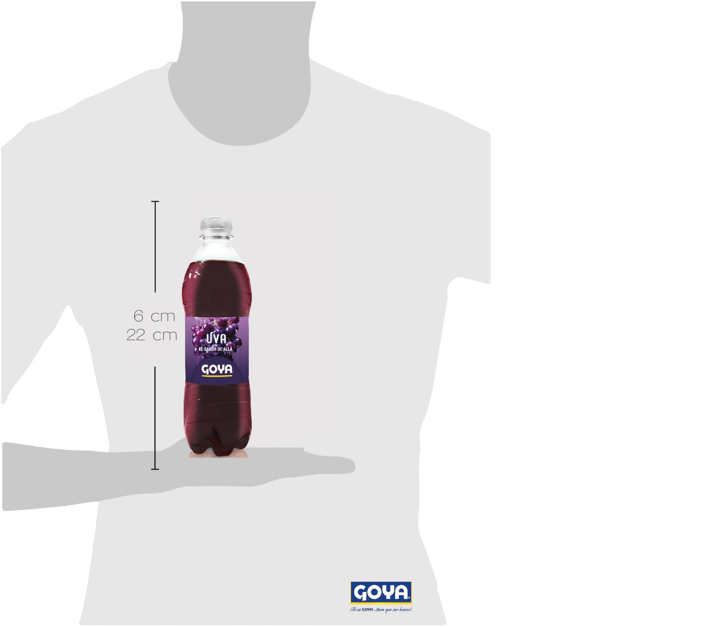 Goya Refresco Uva 12 x 500ml, Formato Práctico Ideal para Compartir, Refrescante y Auténtico