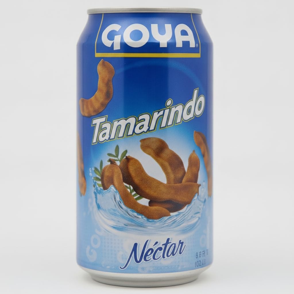 Néctar de Tamarindo - Pack de 6 Latas de 284 ml (9.6 fl oz) - Bebida Refrescante de Fruta Exótica - Sabor Agridulce Natural - Ideal para Cócteles y Postres -NEXU