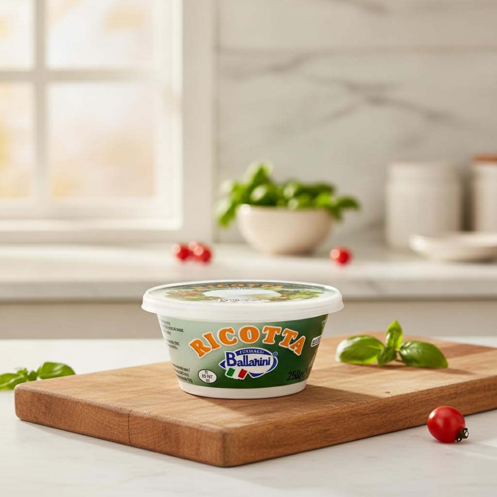 Pack 3 Queso Ricotta Italiano 250g (750g Total) | Textura Cremosa y Sabor Suave | Ideal para Lasañas, Pastas y Postres | Auténtico Producto de Italia - NEXU