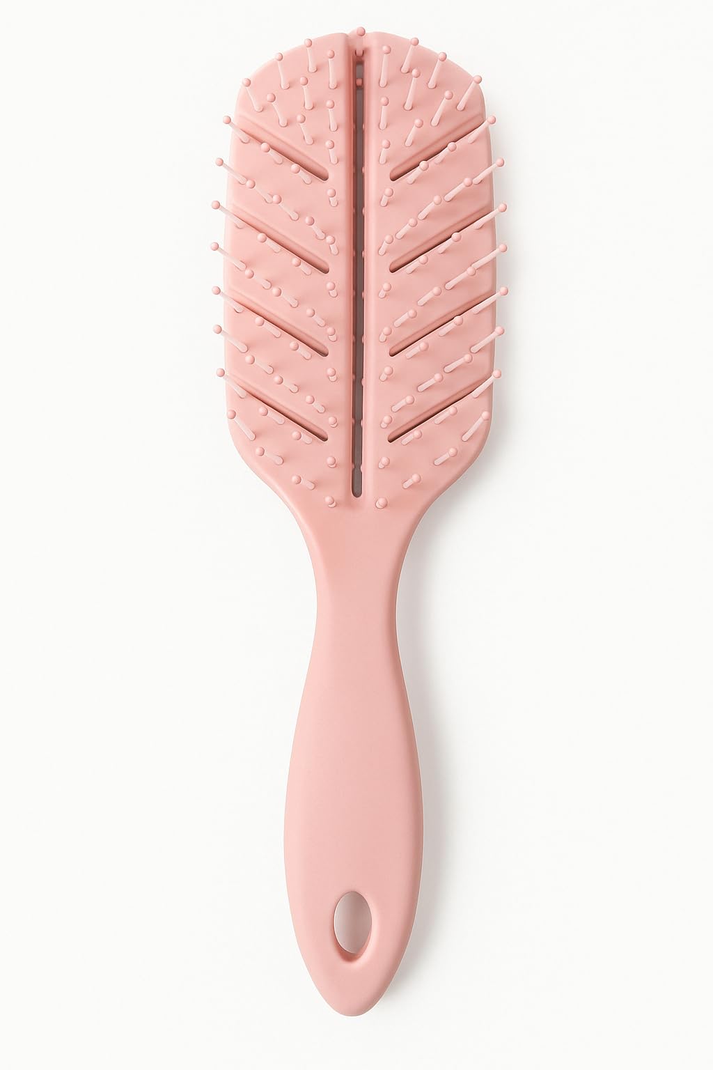 Cepillo Desenredante Antitirones para Cabello Húmedo o Seco – Diseño Ergonómico y Ultraligero – Ideal para Pelo Fino, Rizado u Ondulado – Púas Flexibles 20mm (ROSADO)