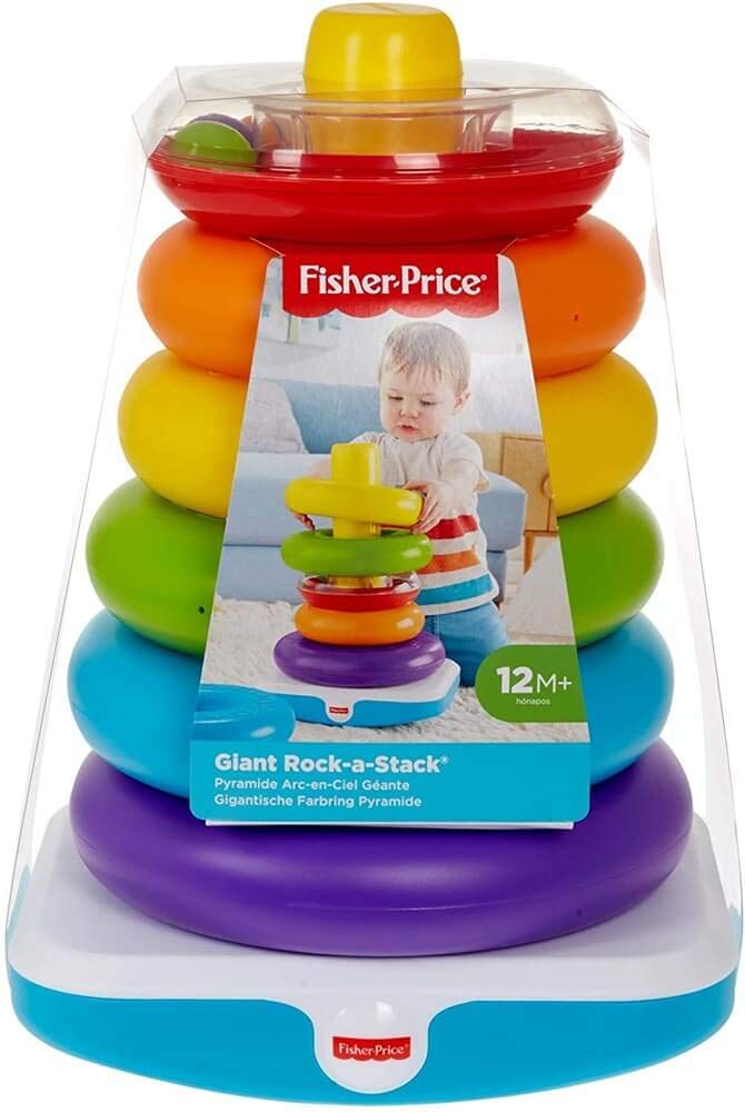 Fisher - Price pirámide balanceante Gigante, +6 Meses (Mattel GJW15)