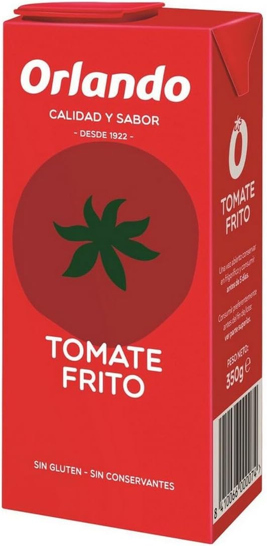 Orlando - Tomate Frito Clásico, Brik 350 g - [pack de 3]