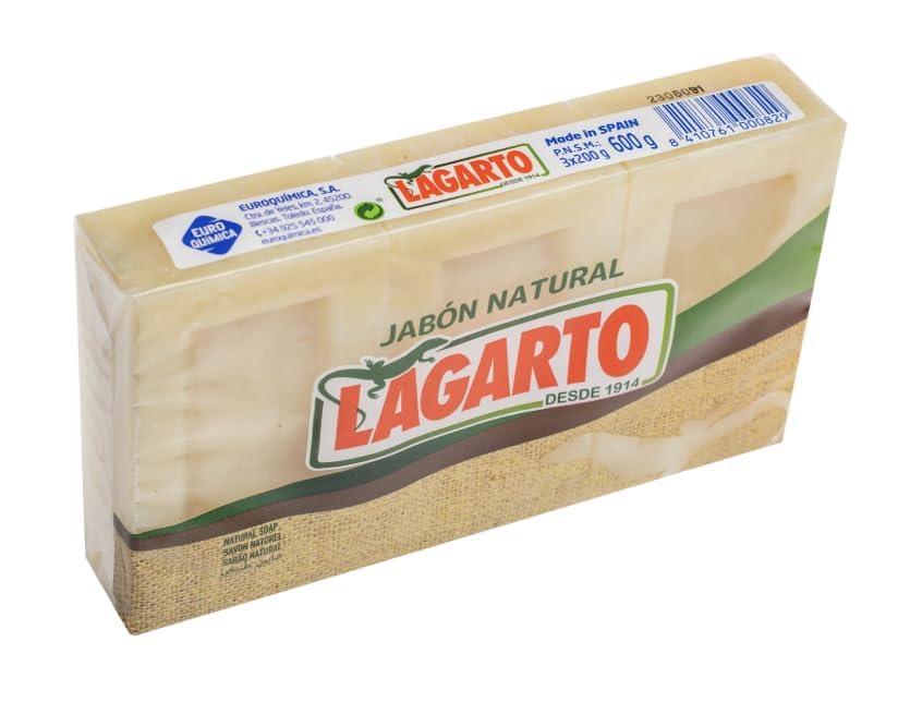 Lagarto - Pastilla de jabon natural 3x 200 gr