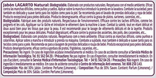 Lagarto - Pastilla de jabon natural 3x 200 gr