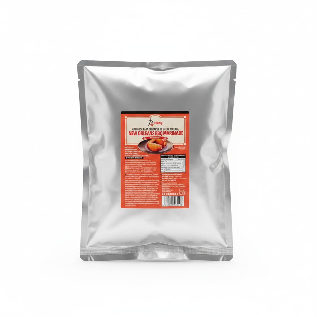 Marinada para Barbacoa Estilo Nueva Orleans - Sazonador para Alitas de Pollo y Carnes - Mezcla de Especias para Horno y Microondas - Formato Ahorro de 1kg - NEXU