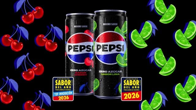 Pepsi zero Lima Refresco de cola con cero azúcar y cero calorías, pack de 24 latas de 330 ml, 7.92 litros en total