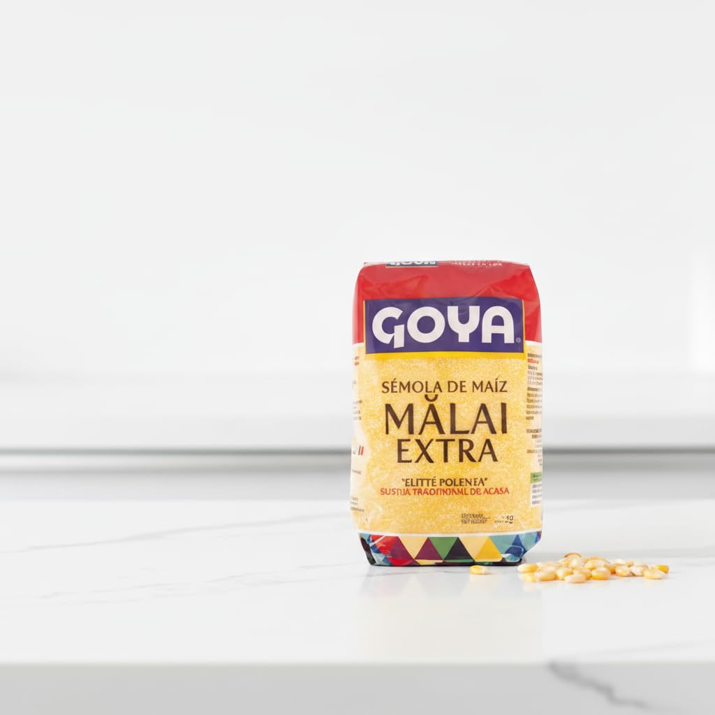 Harina/Sémola de Maíz Mălai Extra - Pack de 10 Unidades - Harina de Maíz Amarillo para Polenta Tradicional - Goya - Rica en Calcio y Nutritiva - Ahorro Familiar - NEXU