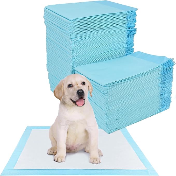 Empapadores para Perros 60x90 cm - 100 Unidades | Almohadillas de Adiestramiento Ultraabsorbentes | 5 Capas Antifugas, Secado Rápido | Ideal para Cachorros y Perros Mayores (L)