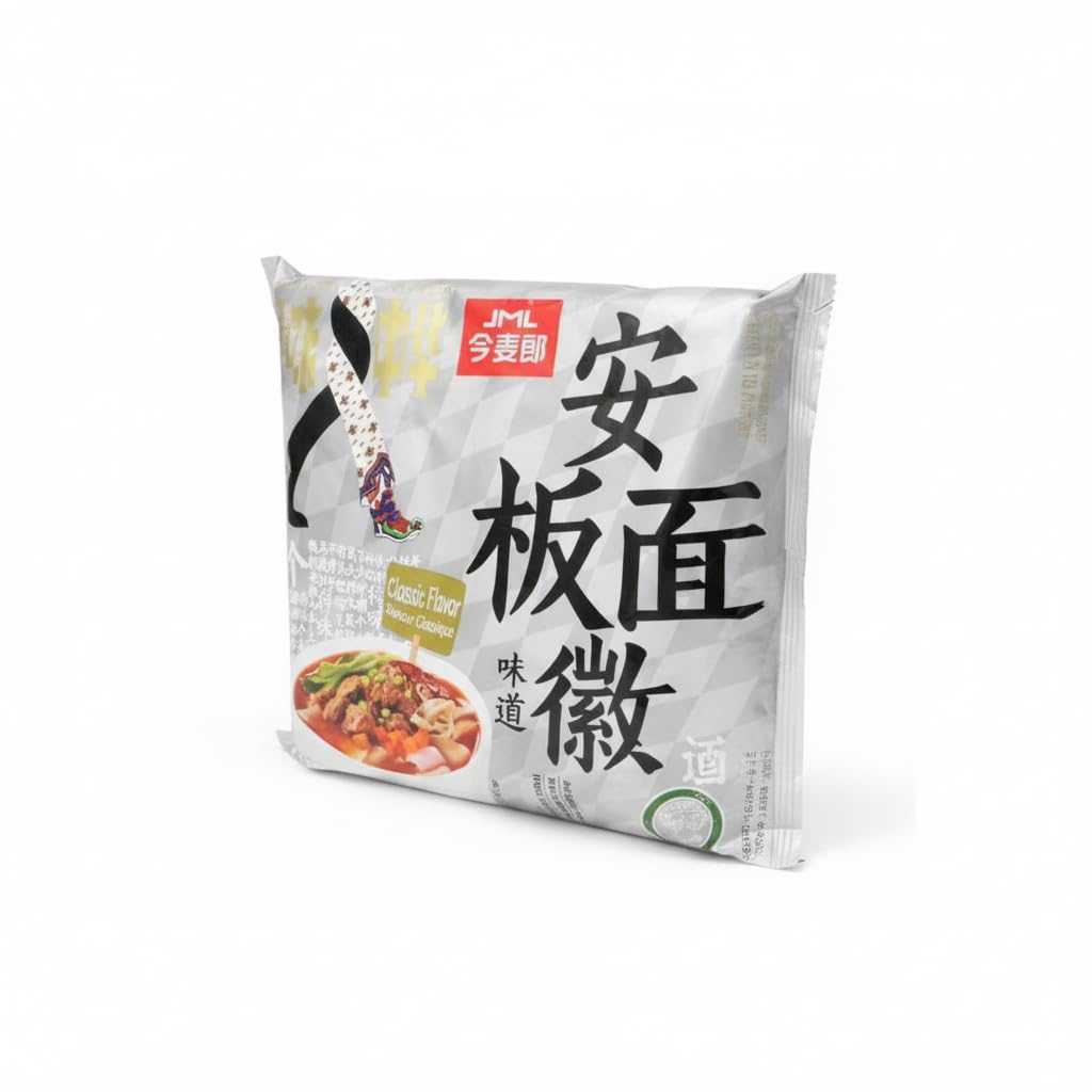 Fideos Instantáneos al Estilo Anhui Sabor Clásico - Ban Mian Tradicional Chino - Pack de 3 x 114g - Pasta de Trigo con Sobres - Salsa y Verduras - Comida Rápida y Sabrosa en 3 Minutos - NEXU