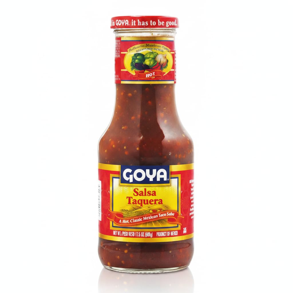 Salsa Taquera Mexicana Auténtica de 500g - Salsa Picante para Tacos, Quesadillas y Carnes - Elaborada con Tomate y Vegetales Frescos - Goya - Sabor Tradicional y Equilibrado - NEXU