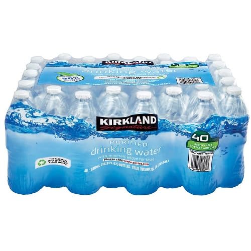 Kirkland Signature Agua de manantial natural, 40 x 500 ml