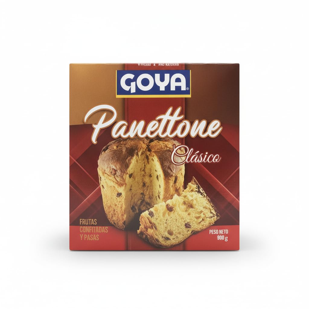 Panettone Clásico 900g con Frutas Confitadas y Pasas Sultanas - Bizcocho de Navidad Tradicional Italiano - Elaborado con Huevos de Suelo - Formato Regalo en Caja con Asa - NEXU