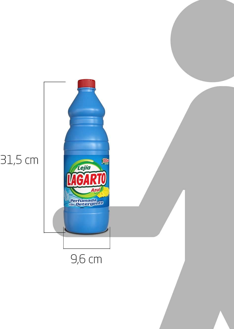 Lagarto Lejía Perfumada y Detergente - 1500 ml