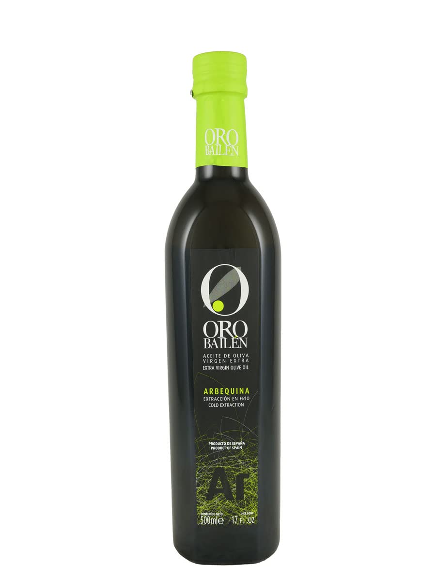 Aceite de Oliva Virgen Extra | Aceite Oro Bailén | Oro Bailén | Reserva Familiar | Aceite Variedad Arbequina | Botella 500 Ml | Aceite Gourmet