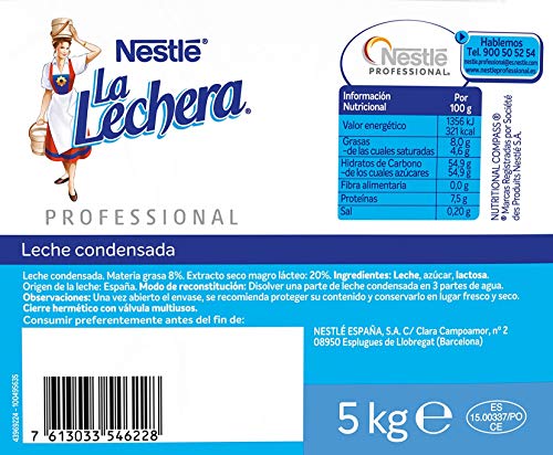 Nestlé La Lechera Leche condensada Entera - 5000 g