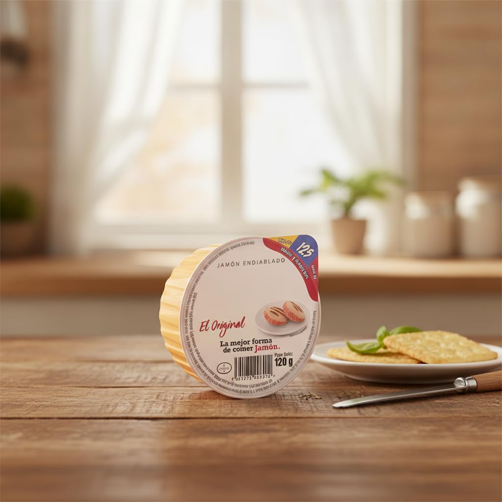 Jamón Endiablado - Pack de 6 x 120g (720g Total) - Jamón de Cerdo para Untar para Sándwiches, Aperitivos y Meriendas - Receta Tradicional - NEXU