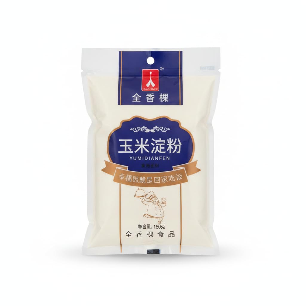 Fécula de Maíz 180g - Harina de Maíz para Espesar Salsas, Guisos y Sopas - Ideal para Rebozados Crujientes y Marinado de Carnes - Almidón de Maíz Multiusos - NEXU