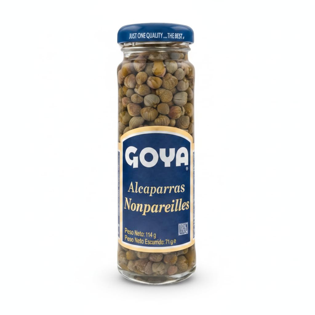 Alcaparras Nonpareilles - Pack de 12 Unidades x 114g (71g Peso Escurrido) - Condimento de Excelencia para Ensaladas, Pescados y Salsas - Certificación Kosher Pareve - NEXU