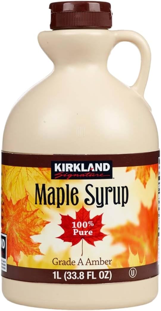 Kirkland - Jarabe de arce, 100 % puro y natural, grado A, sabor fuerte, 1 l