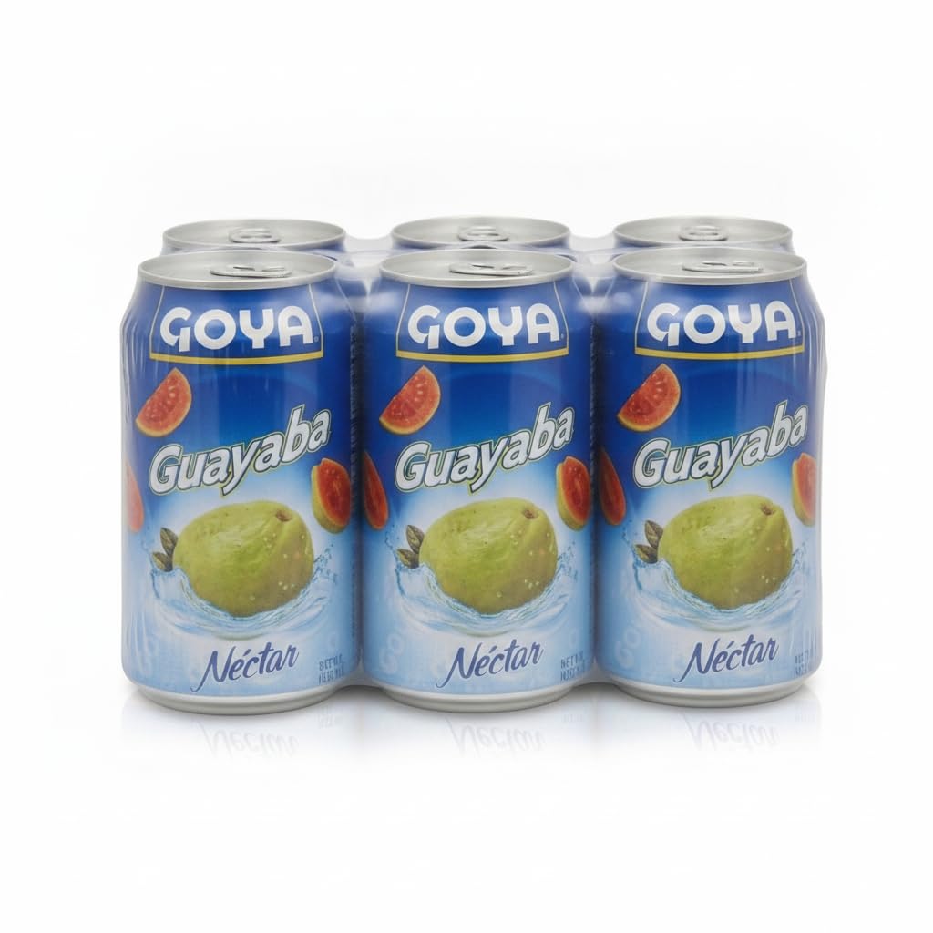 Néctar de Guayaba - Pack Ahorro de 6 Latas de 284 ml - Bebida Refrescante con Sabor Tropical Auténtico - Ideal para Familias y Eventos - Lote de 6 x 9.6 FL OZ - NEXU