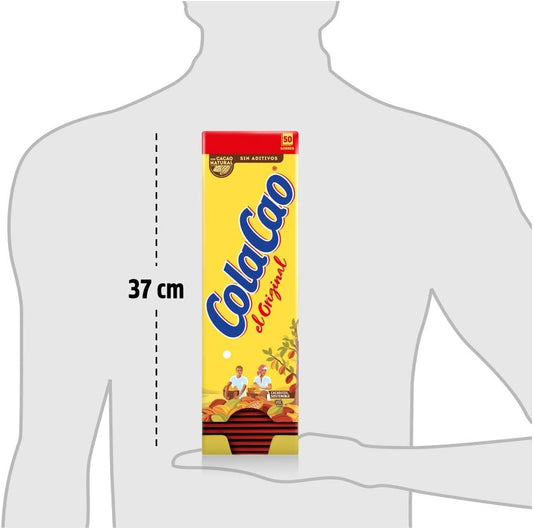 ColaCao, Original, Cacao Soluble Natural y sin Aditivos - 50 sobres de 18g - 900g