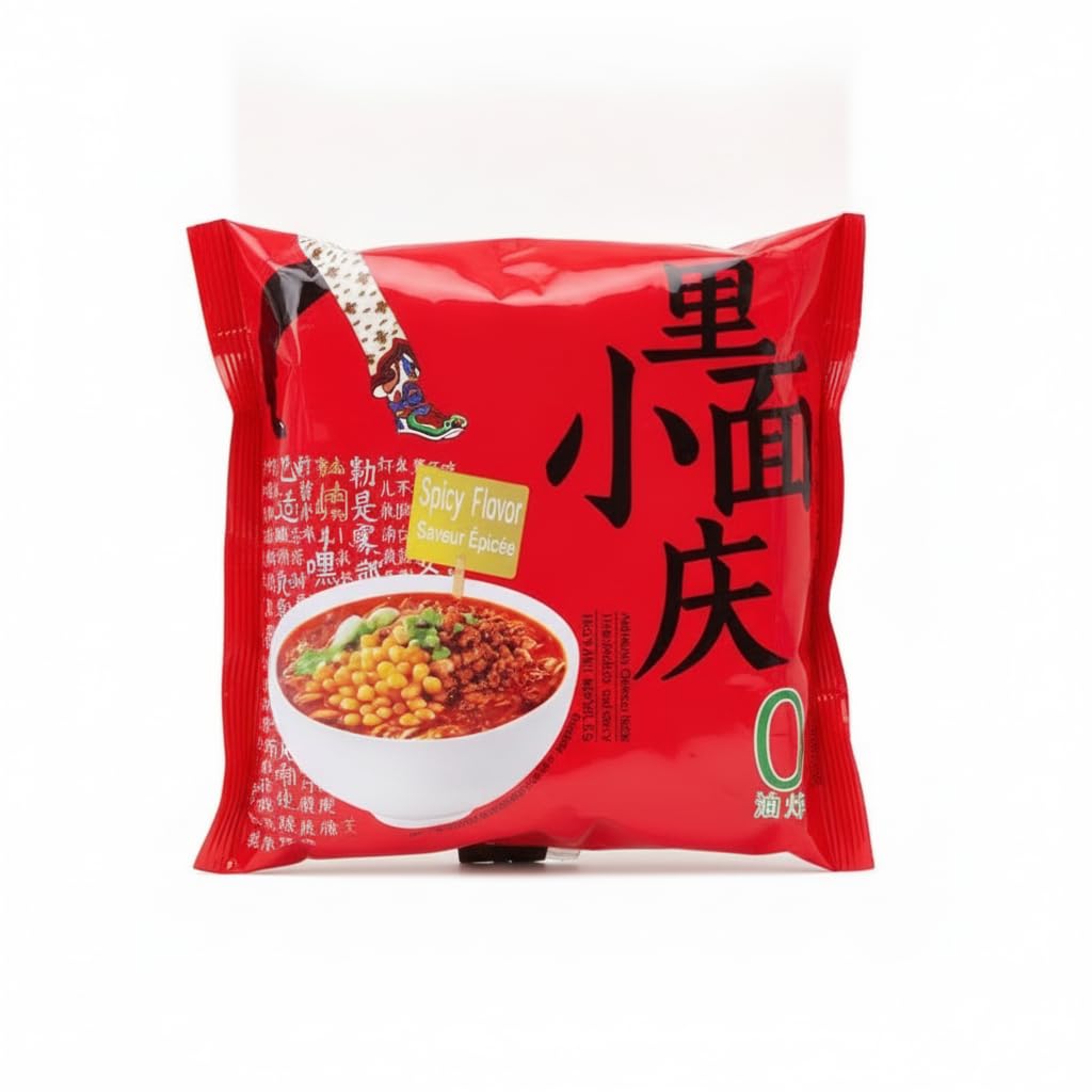 Fideos Instantáneos Estilo Chongqing Sabor Picante 114g c/u - Pack de 3 unidades - Ramen Chino con Fideos No Fritos y Especias de Sichuan - Pasta Instantánea con Verduras y Salsa de Aceite - NEXU