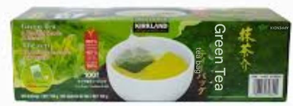Kirkland té matcha Blend (Green Tea), 100% Japanese Green Tea Leaves, 100 Tea Bags