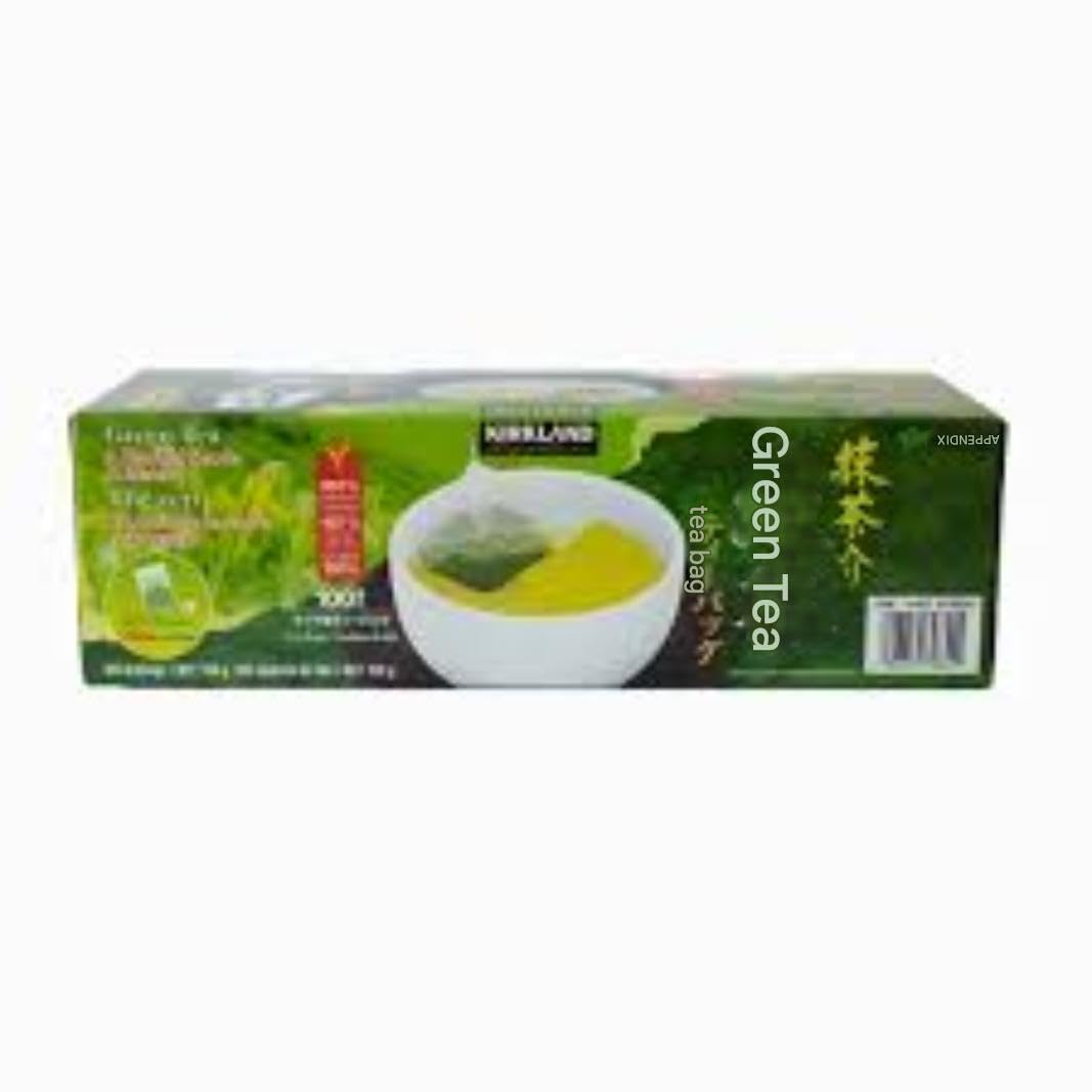 Kirkland té matcha Blend (Green Tea), 100% Japanese Green Tea Leaves, 100 Tea Bags
