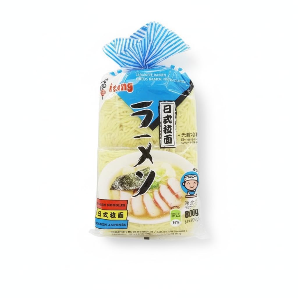 Fideos Ramen Japonés Instantáneo - Pack Familiar 800g (4 x 200g) - Noodles Estilo Asiático para Sopas, Ramen Tradicional y Salteados al Wok - Listos para Cocinar, Sin Necesidad de Frío - NEXU