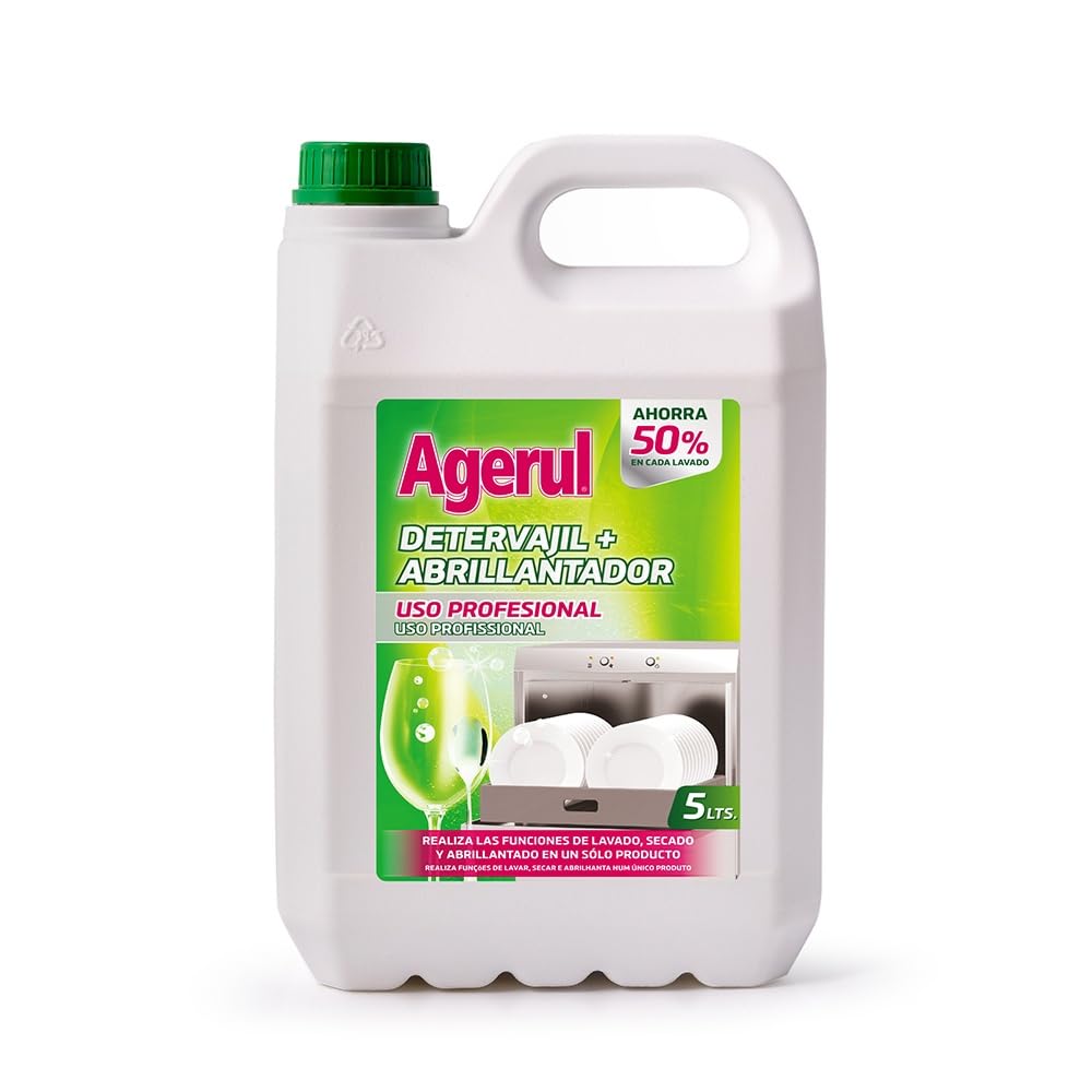 Lavavajillas + Abrillantador Profesional Agerul Garrafa De 5L