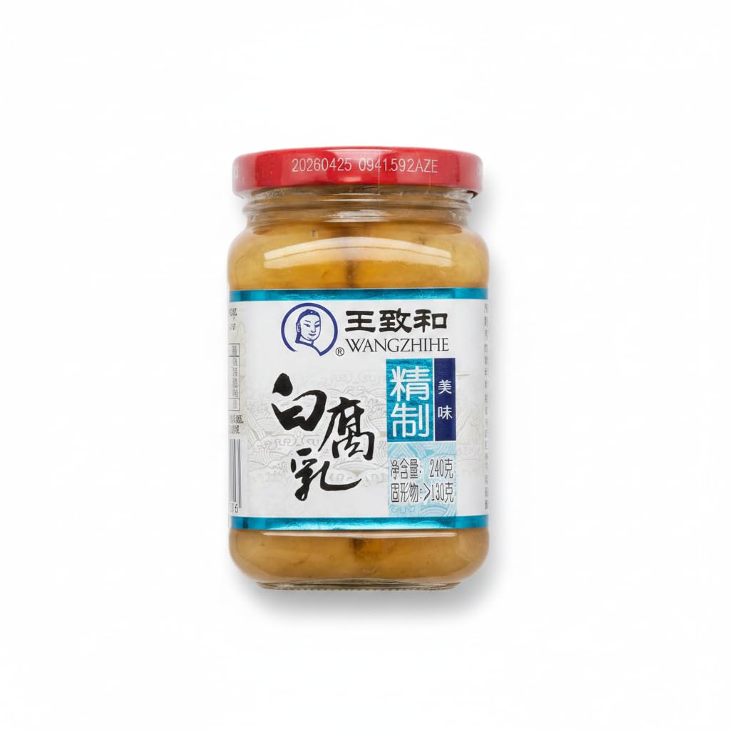 Cuajada de Soja Blanca 240g - Tofu Fermentado Tradicional Chino (Sufu) - Ideal para Arroz, Congee y Salsas - Sabor Auténtico y Textura Cremosa - Rico en Proteínas y Sin Azúcar - NEXU