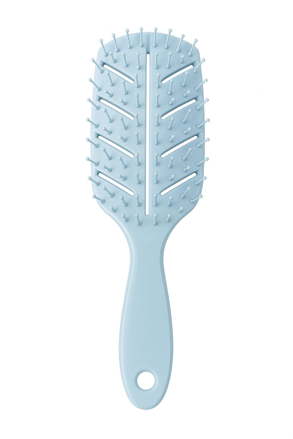 Cepillo Desenredante Antitirones para Cabello Húmedo o Seco – Diseño Ergonómico y Ultraligero – Ideal para Pelo Fino, Rizado u Ondulado – Púas Flexibles 20mm (AZUL)