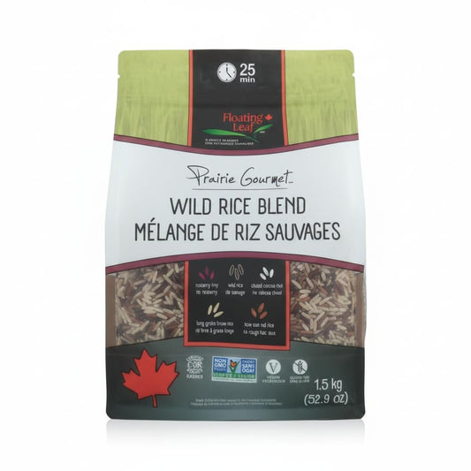 Mezcla de Arroz Silvestre 1.5kg - Mix de 5 Granos Integrales: Arroz Integral, Rojo, Negro y Silvestre - Floating Leaf Prai Gourmet - Listo en 25 Minutos, Sin Gluten, Non-GMO, Kosher - NEXU