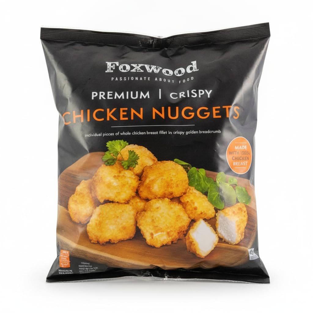 Nuggets de Pechuga de Pollo con Rebozado Crujiente - Formato Familiar 2kg - Ideal para Horno y Freidora de Aire - NEXU