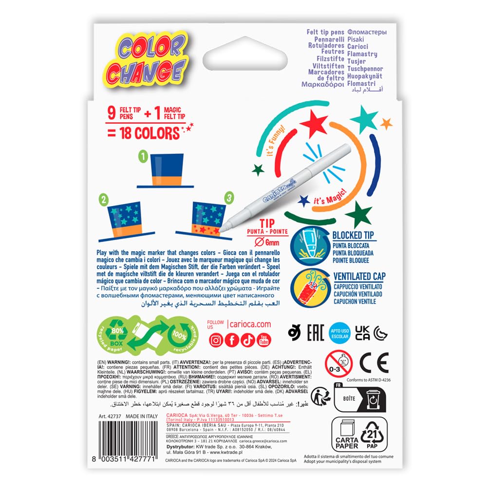 Rotuladores Mágicos Color Change - 10 Uds