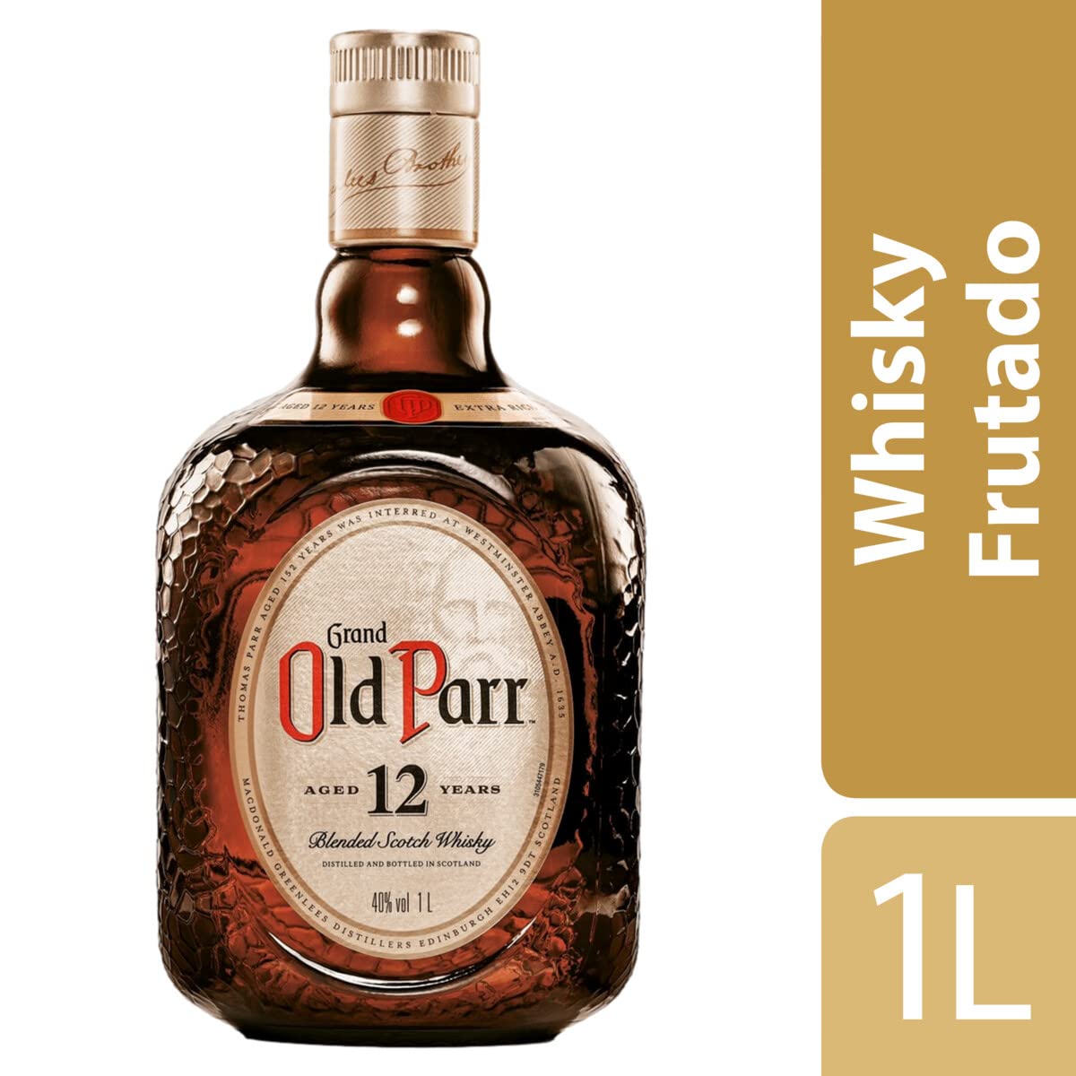 Old Parr Whisky Escocés 12 años, 1 L