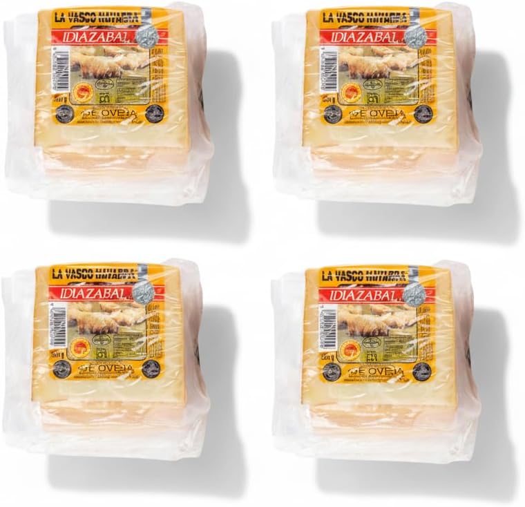 Queso de Oveja Idiazabal Madurado - Cuña 250g - D.O.P. de Leche Cruda de Oveja - Ganador World Cheese Awards Super Gold - La Vasco Navarra - NEXU