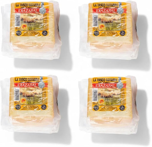 Queso de Oveja Idiazabal Madurado - Cuña 250g - D.O.P. de Leche Cruda de Oveja - Ganador World Cheese Awards Super Gold - La Vasco Navarra - NEXU