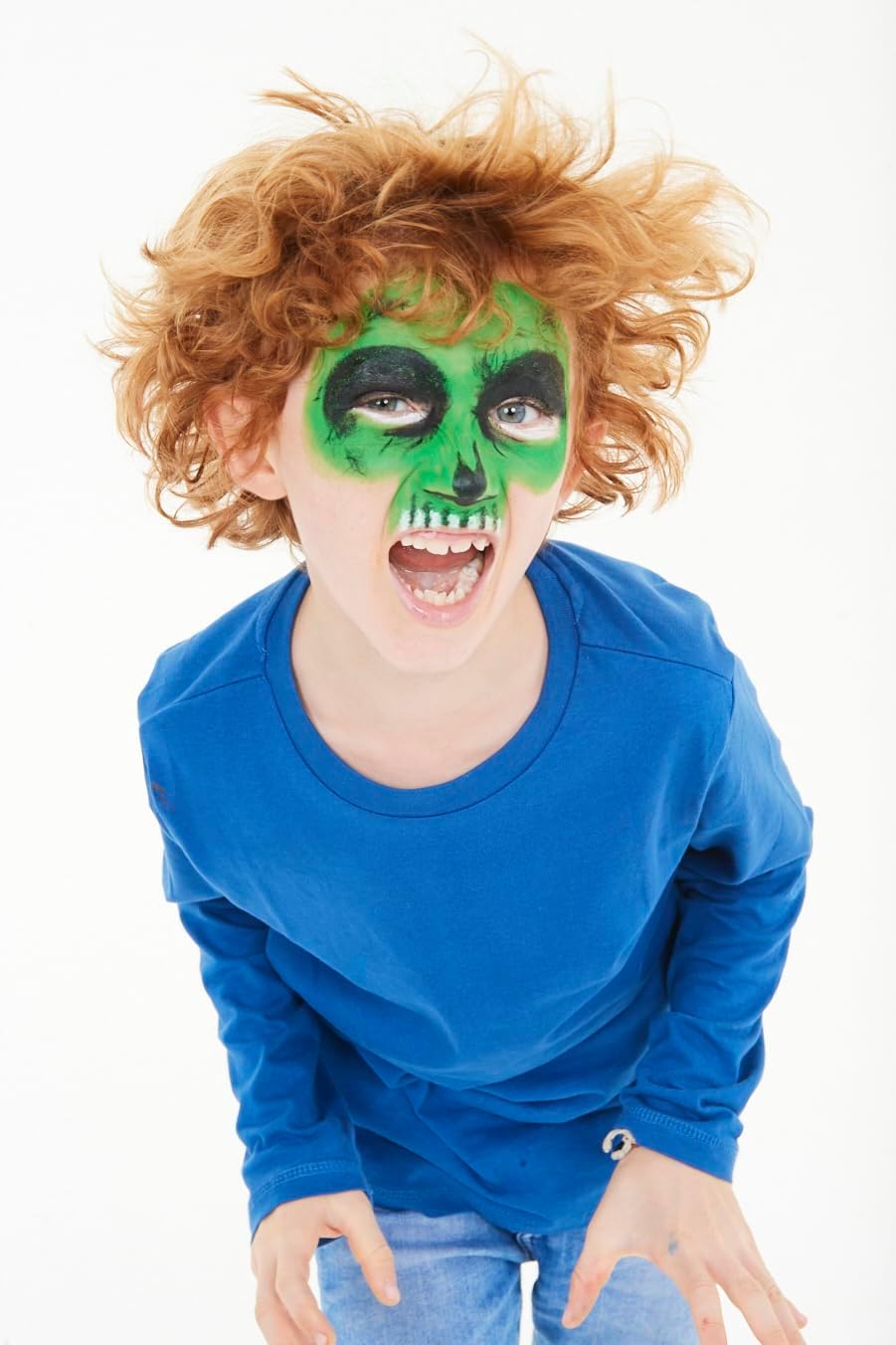 Carioca Mask Up Monsters, Kit de Pintura Facial para Niños y Niñas, Barras de Maquillaje Ideal para Navidad, Halloween, Carnaval y Fiestas - 3 Colores y 2 Tutoriales - Dermatológicamente Testado