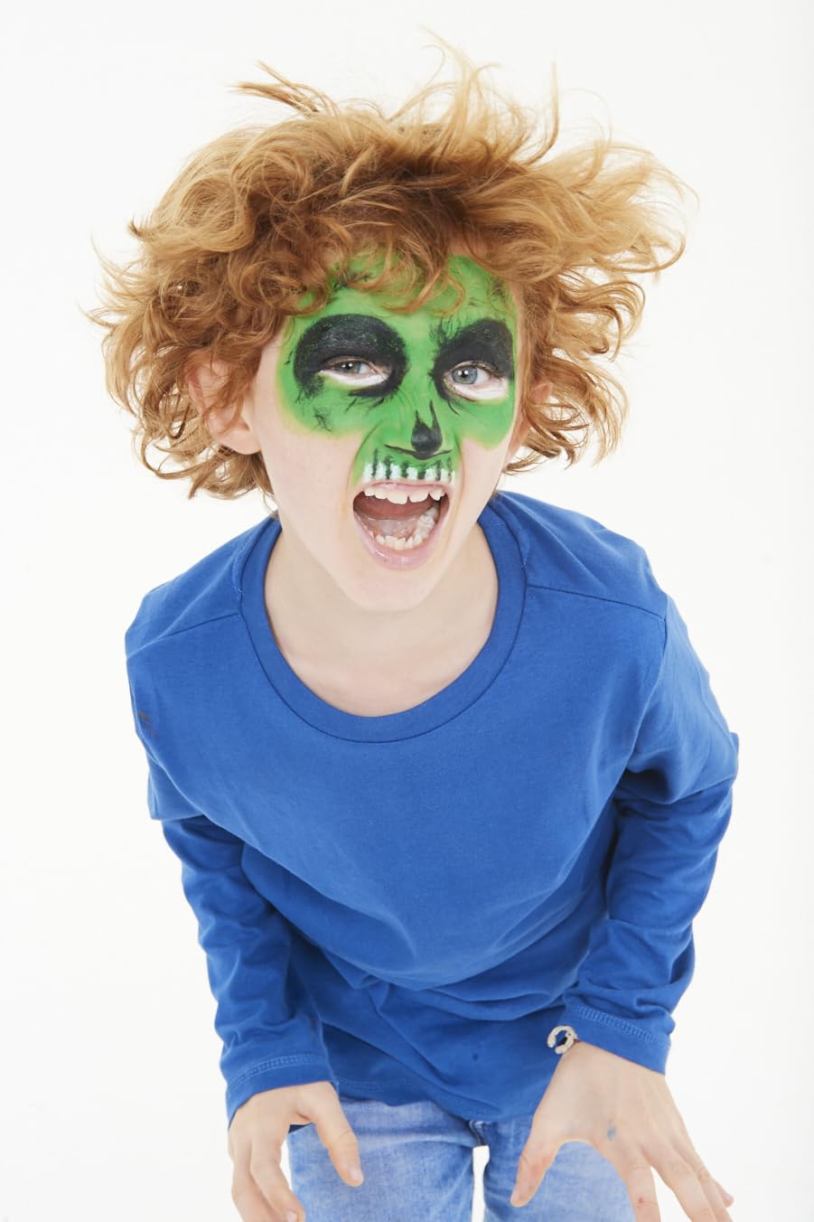 Carioca Mask Up Monsters, Kit de Pintura Facial para Niños y Niñas, Barras de Maquillaje Ideal para Navidad, Halloween, Carnaval y Fiestas - 3 Colores y 2 Tutoriales - Dermatológicamente Testado