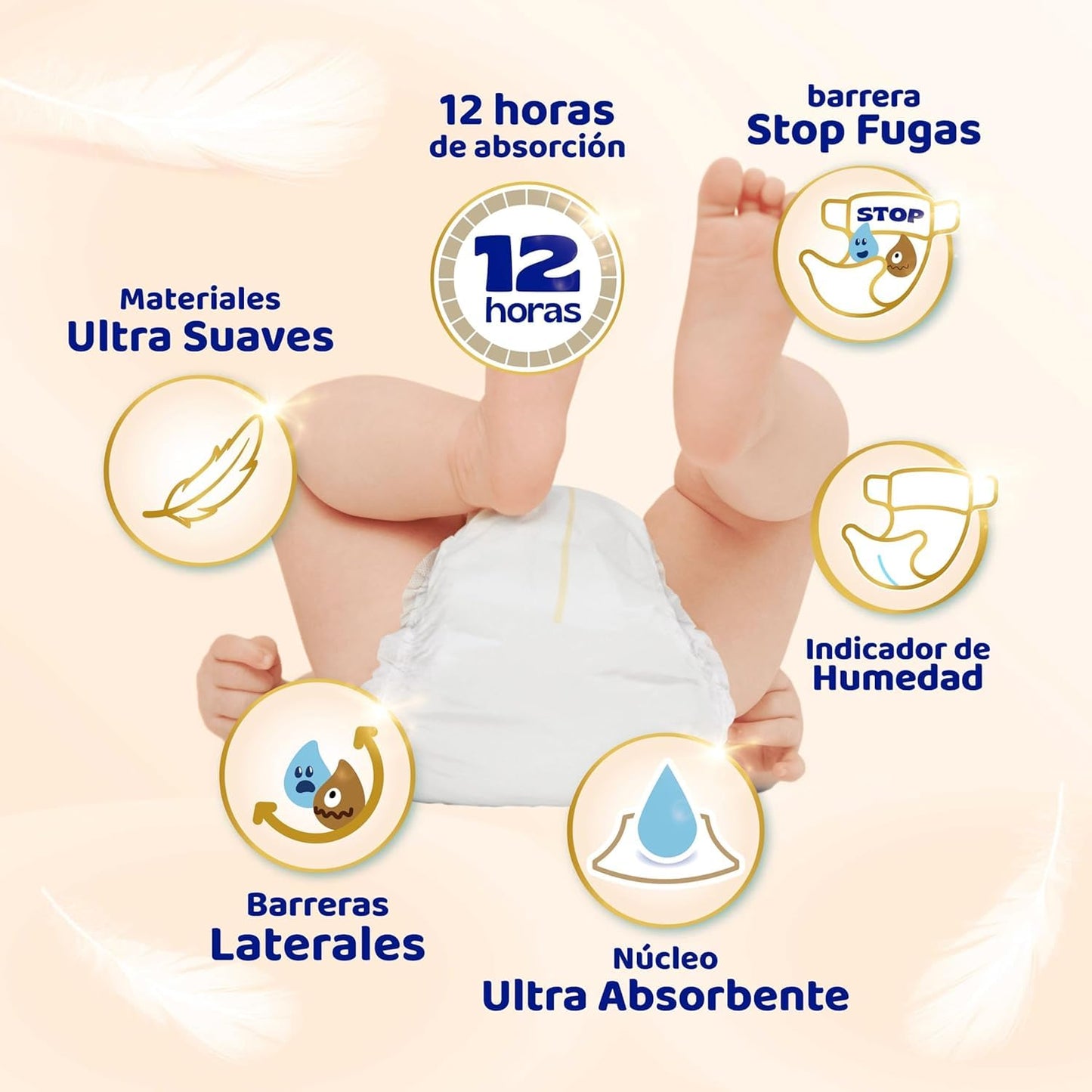 Dodot Sensitive Talla 3 (6-10 kg) Mega Pack 148 Pañales | Protección Suave para la Piel del Bebé | Máxima Absorción y Cuidado Diario