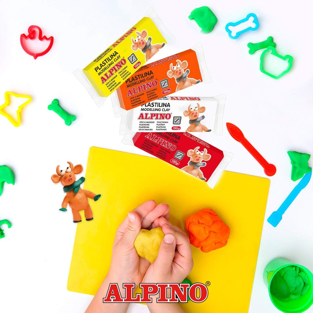 Alpino DP000918 - Plastilina, 12 unidades, multicolor