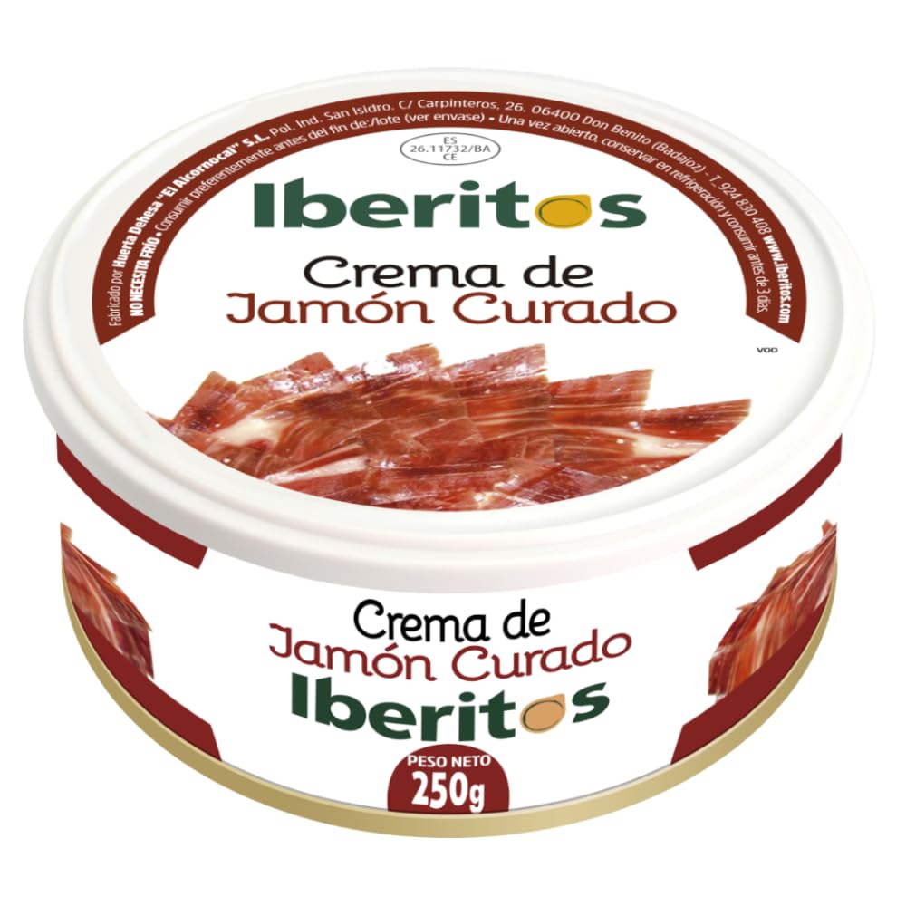 Iberitos - Lata de Crema de Jamon Curado - 250 Gramos