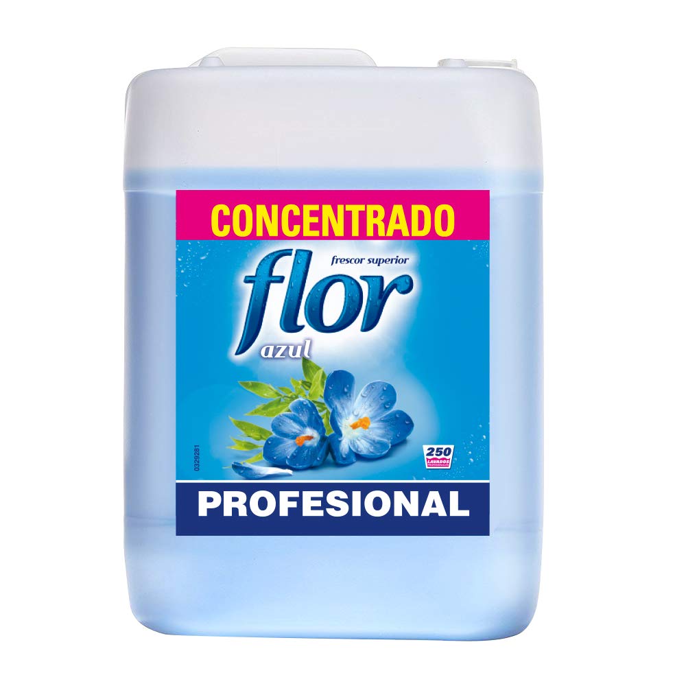 Flor Profesional - Suavizante para la ropa concentrado, aroma azul - 250 dosis