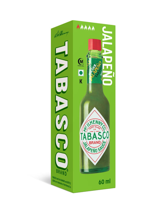 Tabasco - Verde, Salsa Picante Sabor Suave, Elaborada Con Chiles Jalapeños, Producto Típico Cocina Tex-mex, 60 Mililitro