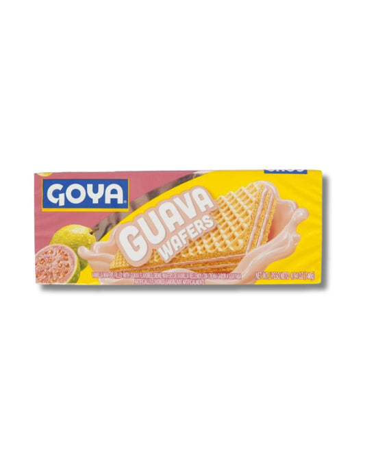 Galletas Wafer de Guayaba, Pack de 6 Unidades (140g c/u) - Barquillos Crujientes Rellenos de Crema de Guayaba Tropical - Goya - Snack Dulce para Merienda y Postre - NEXU